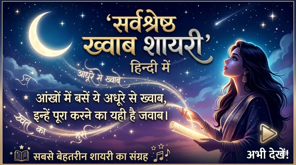 Best Khwab Shayari in Hindi