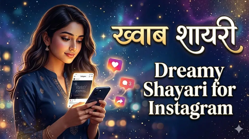 Khwab Shayari for Instagram Caption