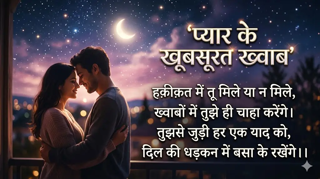 Love Khwab Shayari in Hindi