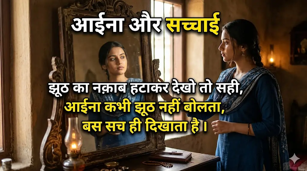 आईना और सच्चाई पर शायरी